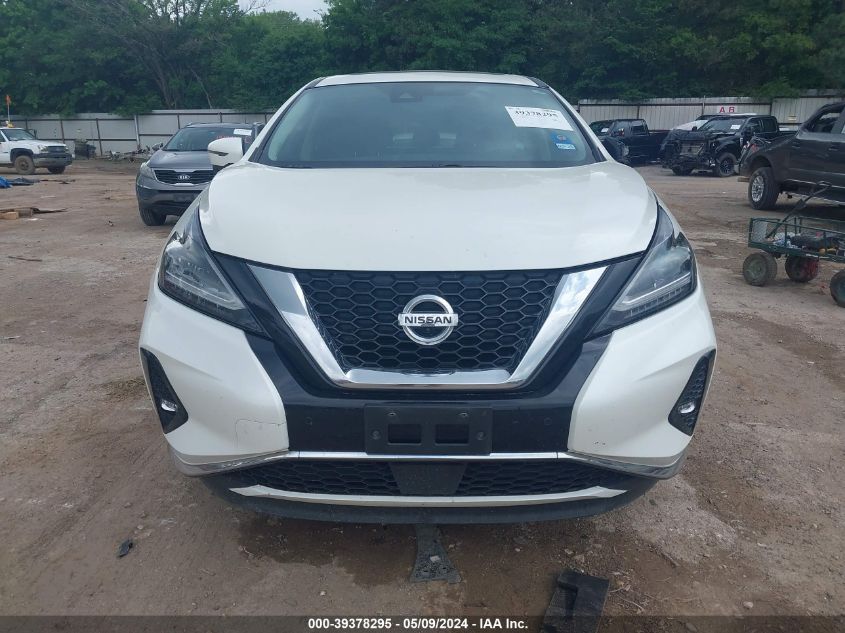 2021 Nissan Murano Sl Fwd VIN: 5N1AZ2CJ3MC103830 Lot: 39378295