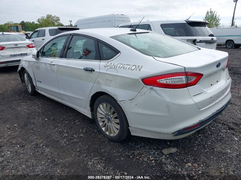 2013 Ford Fusion Se Hybrid VIN: 3FA6P0LU5DR298447 Lot: 39378297