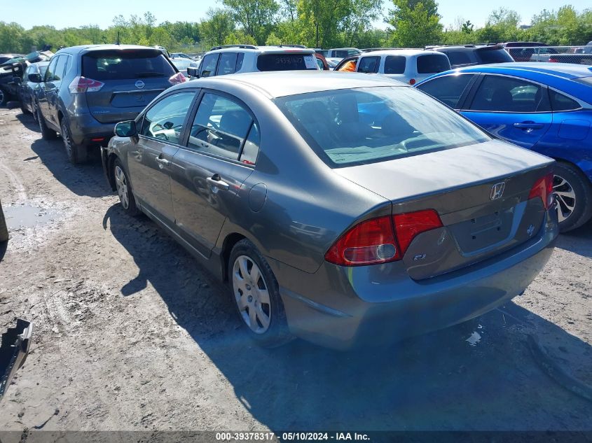 2008 Honda Civic Lx VIN: 1HGFA16578L111799 Lot: 39378317