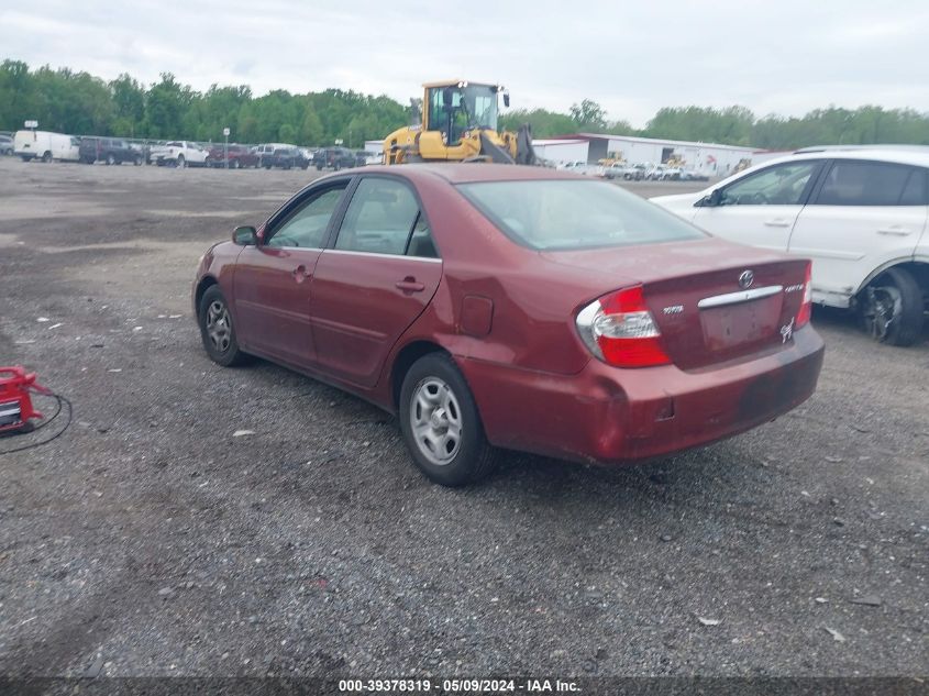 2004 Toyota Camry Le VIN: 4T1BE32K24U343509 Lot: 39378319