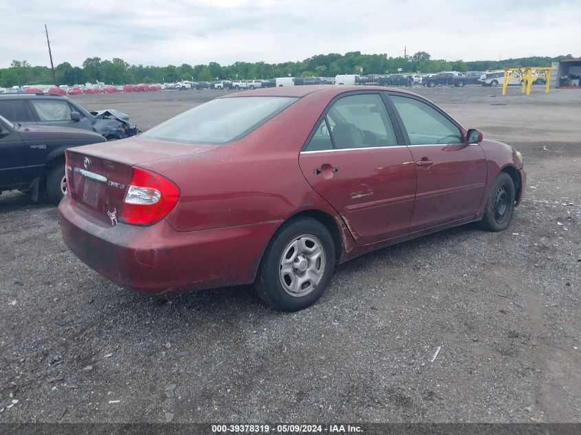 2004 Toyota Camry Le VIN: 4T1BE32K24U343509 Lot: 39378319