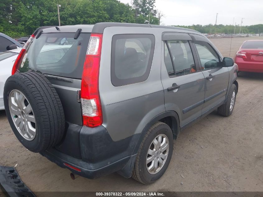 2006 Honda Cr-V Lx VIN: SHSRD78516U406215 Lot: 39378322