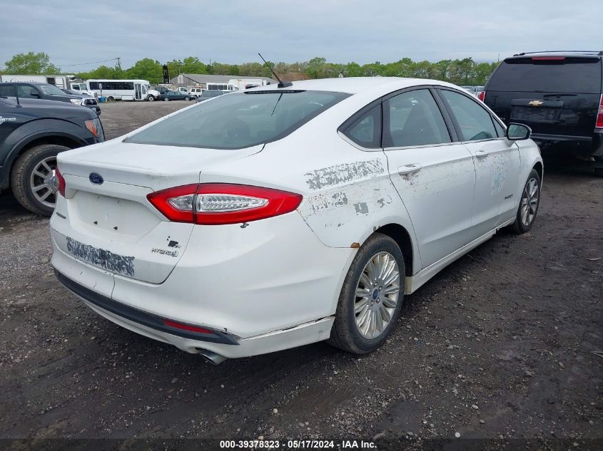 2013 Ford Fusion Se Hybrid VIN: 3FA6P0LU5DR298464 Lot: 39378323