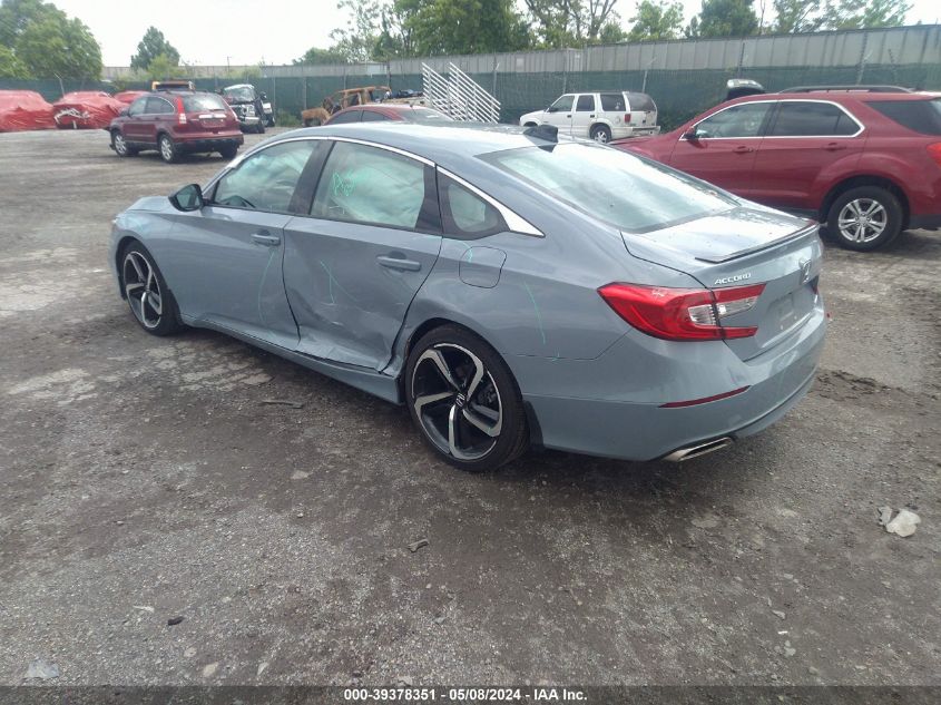 2022 Honda Accord Sport Special Edition VIN: 1HGCV1F4XNA053306 Lot: 39378351