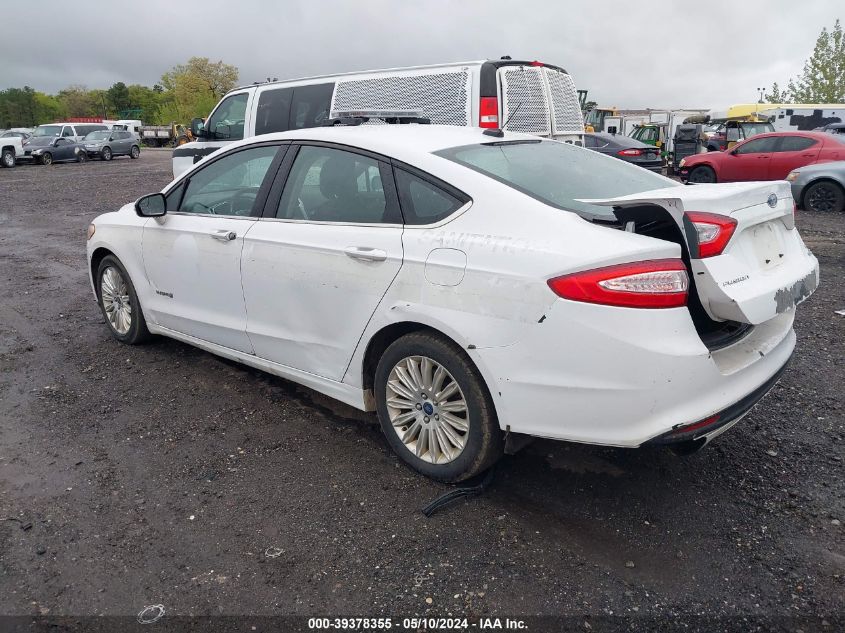 2013 Ford Fusion Hybrid Se VIN: 3FA6P0LU4DR328781 Lot: 39378355