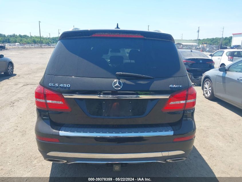 2017 Mercedes-Benz Gls 450 4Matic VIN: 4JGDF6EE3HA834000 Lot: 39378359