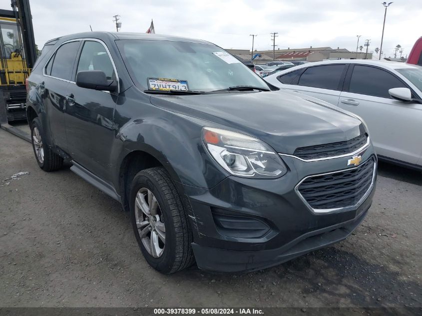 2017 CHEVROLET EQUINOX LS - 2GNALBEKXH1539668