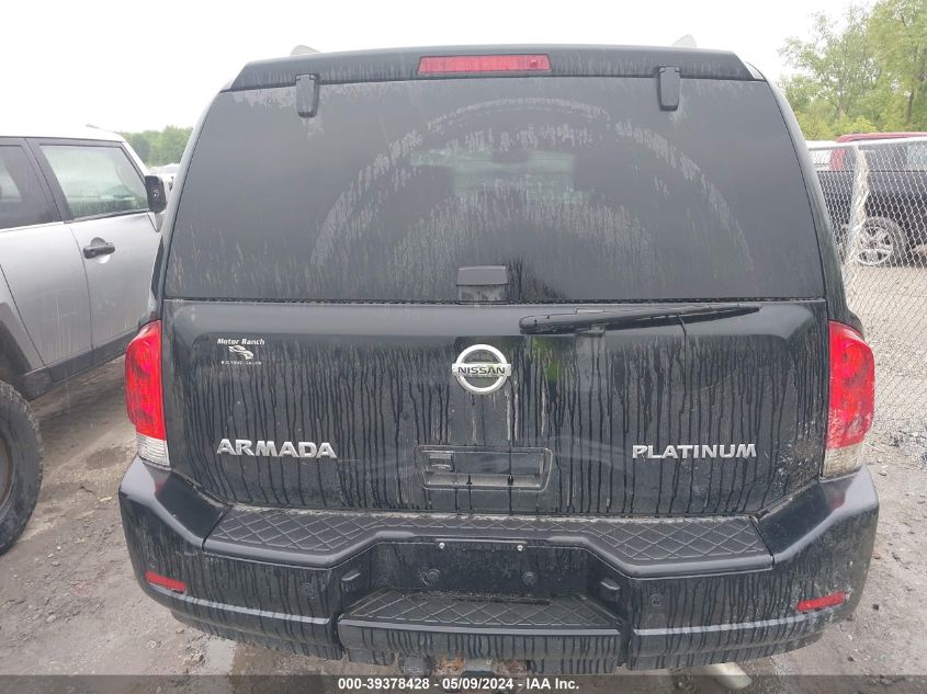 2015 Nissan Armada Platinum VIN: 5N1AA0NCXFN613707 Lot: 39378428