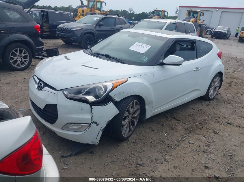 2012 Hyundai Veloster Base W/Gray VIN: KMHTC6ADXCU064810 Lot: 39378432