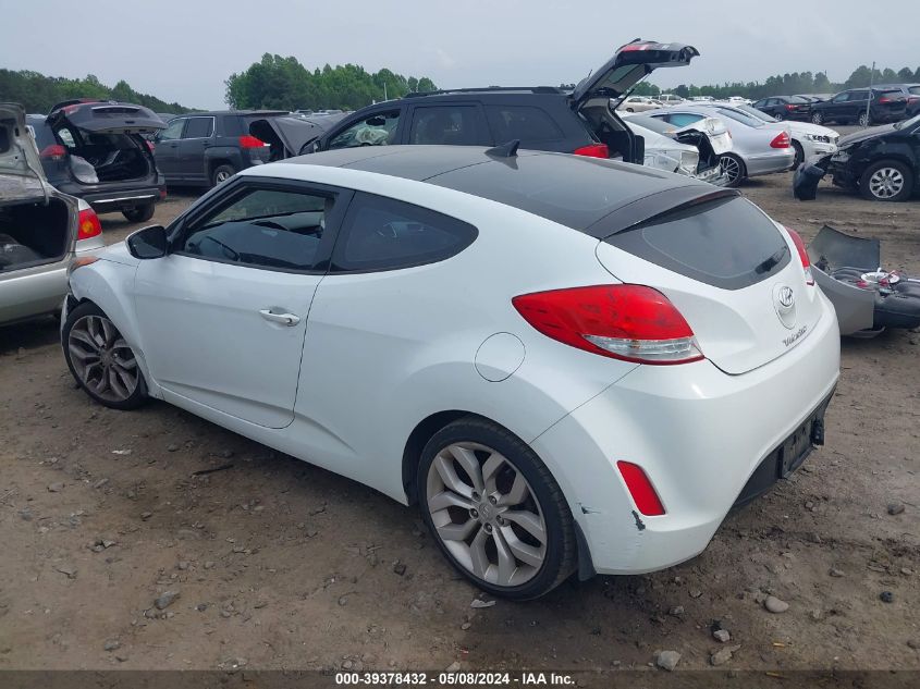 2012 Hyundai Veloster Base W/Gray VIN: KMHTC6ADXCU064810 Lot: 39378432