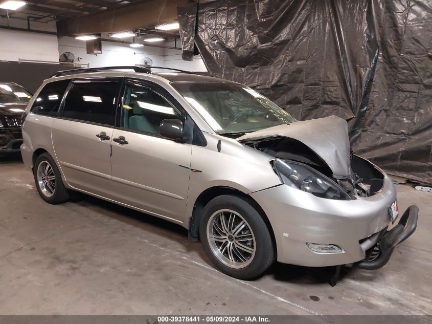 2009 Toyota Sienna Ce/Le VIN: 5TDZK23C39S256288 Lot: 39378441