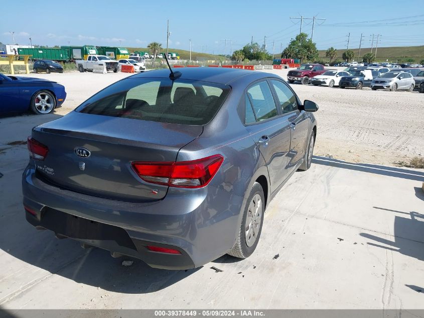 2020 Kia Rio S VIN: 3KPA24AD9LE256382 Lot: 39378449