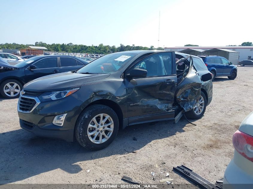 2018 Chevrolet Equinox Ls VIN: 3GNAXHEV6JS508672 Lot: 39378468