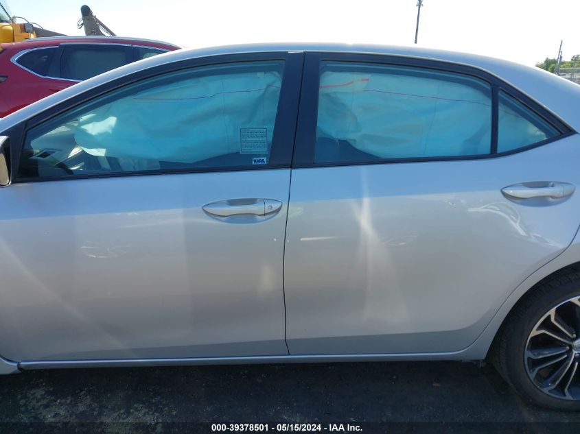 2015 Toyota Corolla S Plus VIN: 2T1BURHE4FC288511 Lot: 39378501