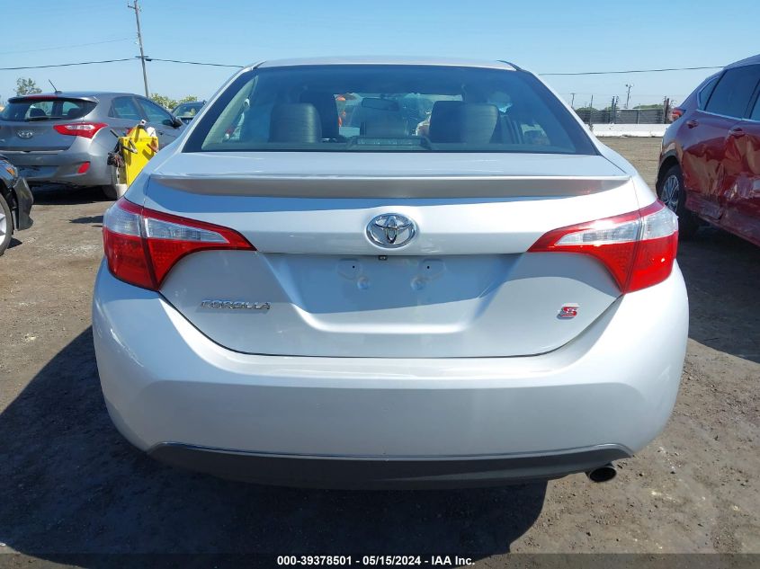 2015 Toyota Corolla S Plus VIN: 2T1BURHE4FC288511 Lot: 39378501