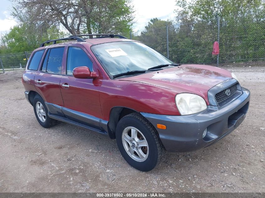 2003 Hyundai Santa Fe Gls/Lx VIN: KM8SC13D03U463527 Lot: 39378502