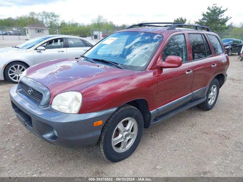 2003 Hyundai Santa Fe Gls/Lx VIN: KM8SC13D03U463527 Lot: 39378502