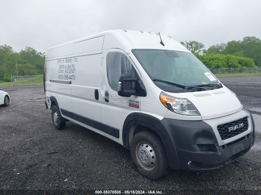 2022 Ram Promaster 2500 High Roof 159 Wb VIN: 3C6LRVDGXNE136021 Lot: 39378505