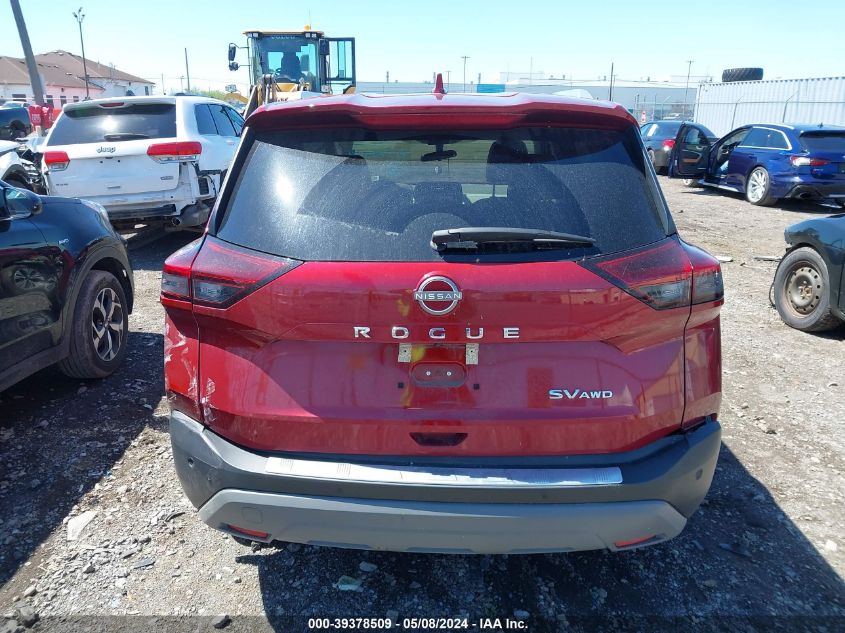 2022 Nissan Rogue Sv Intelligent Awd VIN: 5N1BT3BB4NC686173 Lot: 39378509