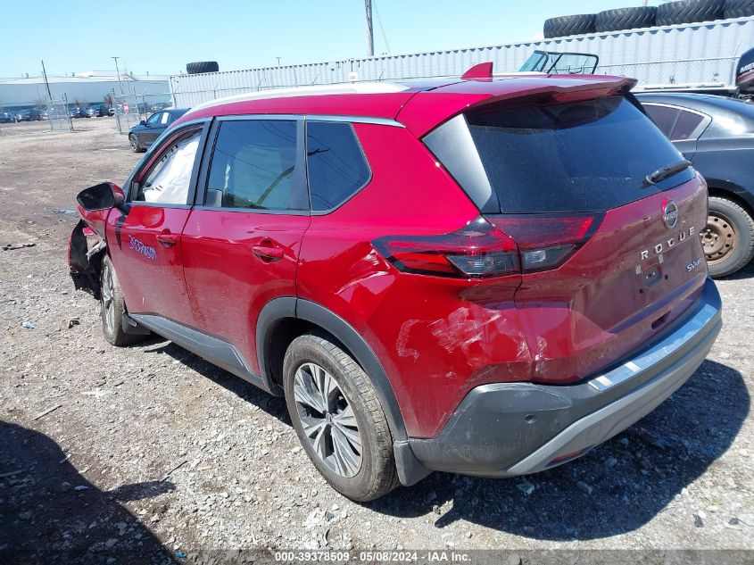 2022 Nissan Rogue Sv Intelligent Awd VIN: 5N1BT3BB4NC686173 Lot: 39378509