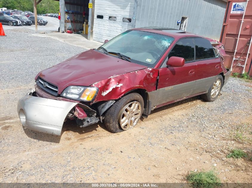 2002 Subaru Outback Limited VIN: 4S3BE686127205634 Lot: 39378526