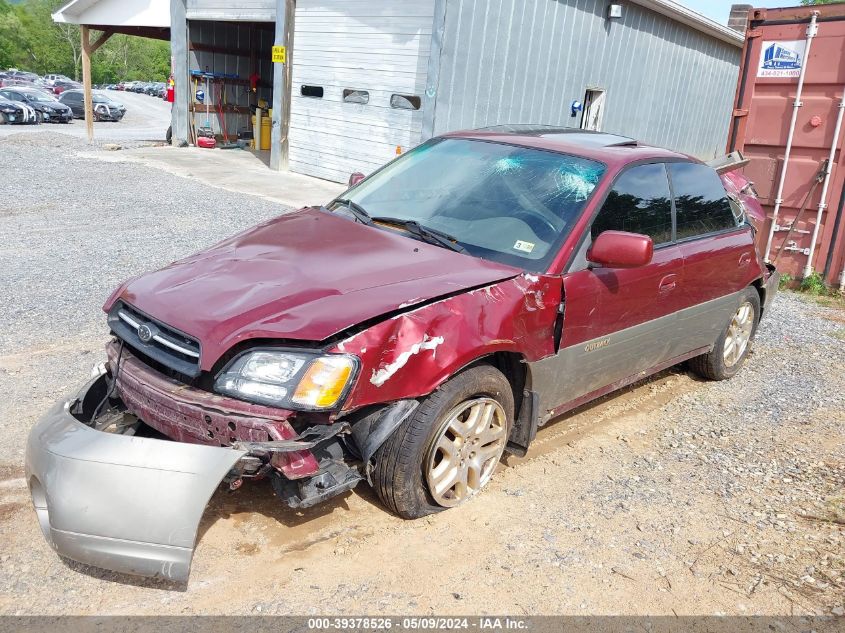 2002 Subaru Outback Limited VIN: 4S3BE686127205634 Lot: 39378526