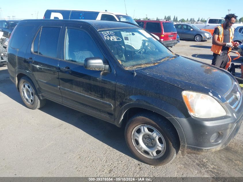 2006 Honda Cr-V Lx VIN: JHLRD68556C013433 Lot: 39378554