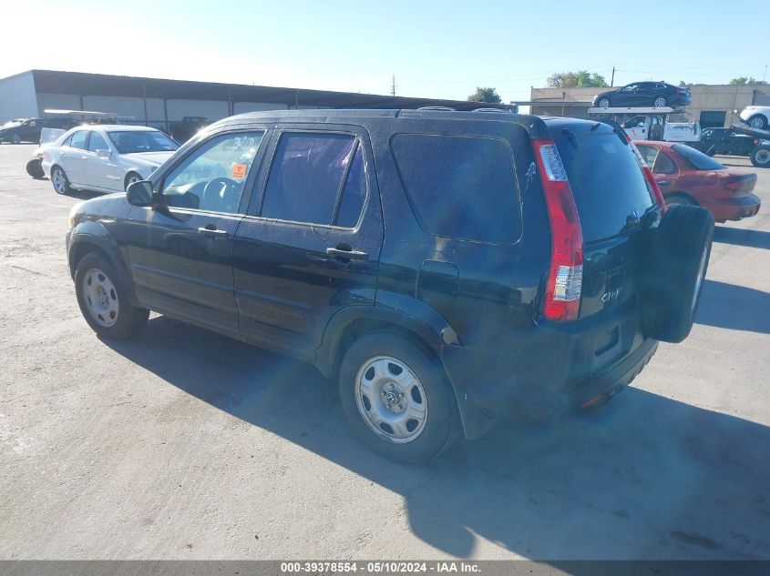 2006 Honda Cr-V Lx VIN: JHLRD68556C013433 Lot: 39378554