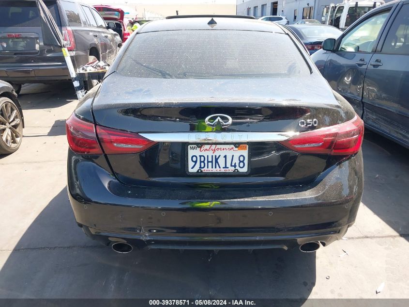 2021 Infiniti Q50 Luxe VIN: JN1EV7BP4MM700101 Lot: 39378571