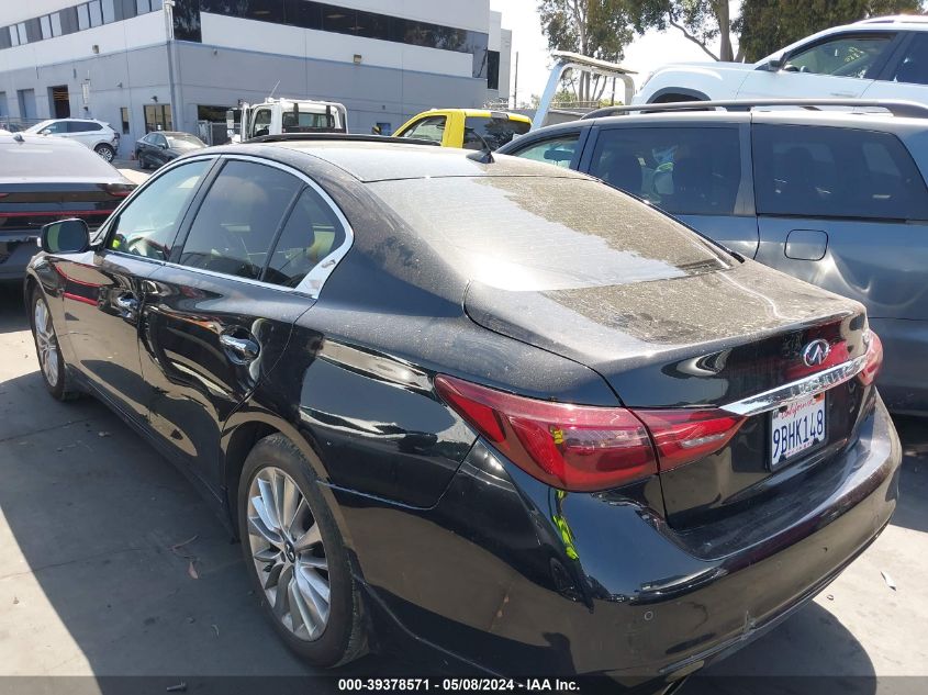 2021 Infiniti Q50 Luxe VIN: JN1EV7BP4MM700101 Lot: 39378571