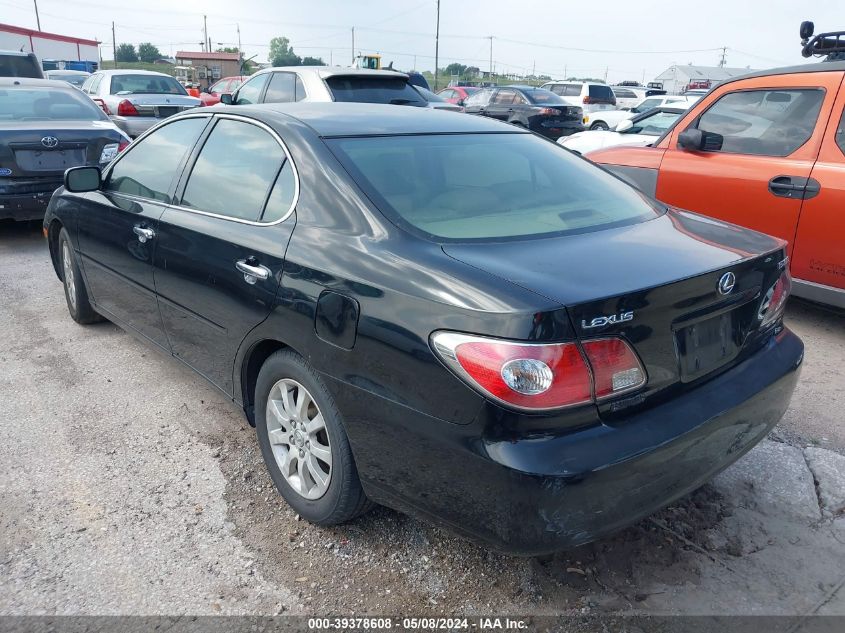 2004 Lexus Es 330 VIN: JTHBA30G245038616 Lot: 39378608