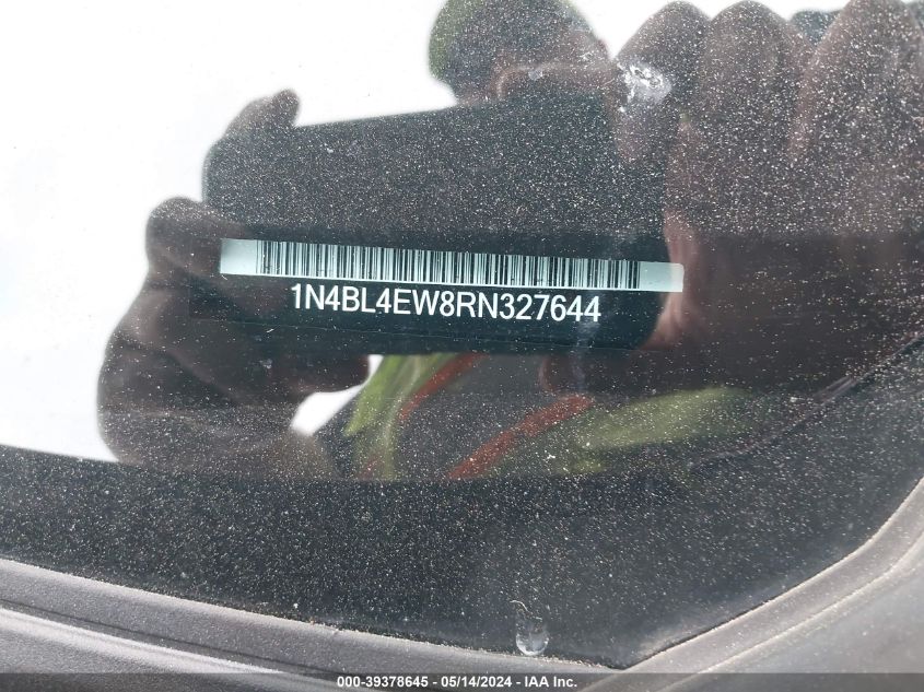 2024 NISSAN ALTIMA 2.5L I-4 DI, DOHC, V(VIN: 1N4BL4EW8RN327644