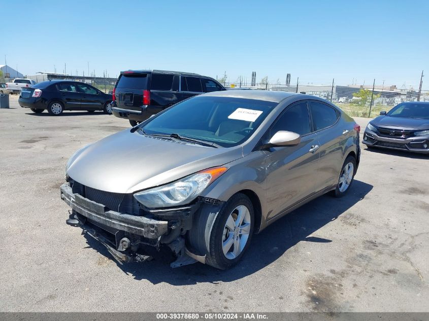 2013 Hyundai Elantra Gls VIN: 5NPDH4AE9DH388527 Lot: 39378680