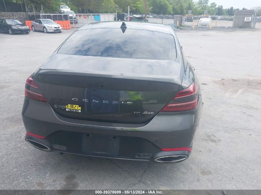 KMTG54TE8PU109051 2023 Genesis G70 3.3T Awd