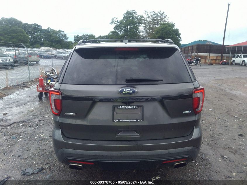 2016 Ford Explorer Sport VIN: 1FM5K8GT3GGB00329 Lot: 39378705