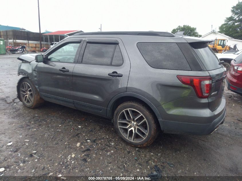 2016 Ford Explorer Sport VIN: 1FM5K8GT3GGB00329 Lot: 39378705