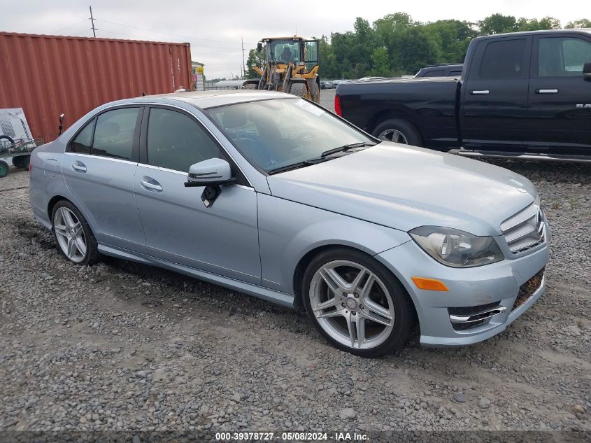 2013 Mercedes-Benz C 250 Luxury/Sport VIN: WDDGF4HB6DA783552 Lot: 39378727