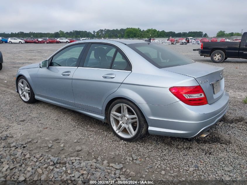 2013 Mercedes-Benz C 250 Luxury/Sport VIN: WDDGF4HB6DA783552 Lot: 39378727