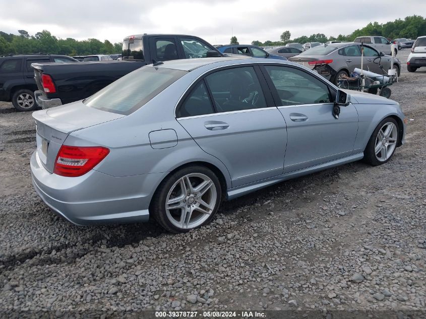 2013 Mercedes-Benz C 250 Luxury/Sport VIN: WDDGF4HB6DA783552 Lot: 39378727