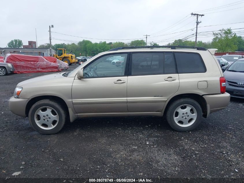 2007 Toyota Highlander Limited V6 VIN: JTEEP21A570208725 Lot: 39378749