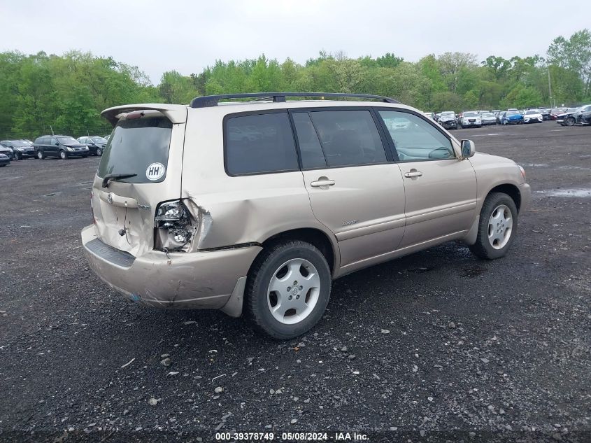 2007 Toyota Highlander Limited V6 VIN: JTEEP21A570208725 Lot: 39378749