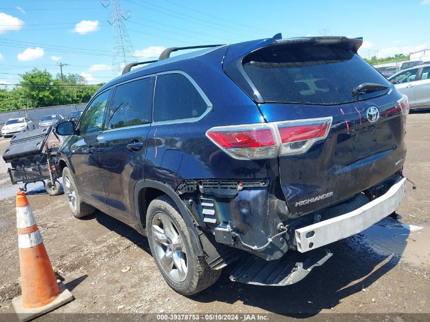 2014 TOYOTA HIGHLANDER LIMITED PLATINUM V6 - 5TDDKRFH0ES037289