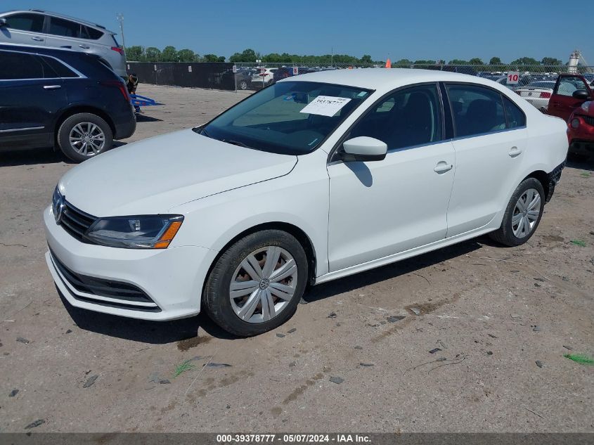 2017 Volkswagen Jetta 1.4T S VIN: 3VW2B7AJ7HM317900 Lot: 39378777