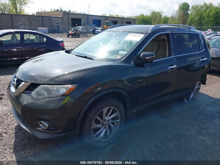 2015 Nissan Rogue Sl VIN: 5N1AT2MV6FC780974 Lot: 39378782