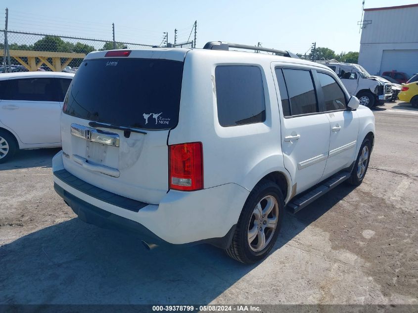 2012 Honda Pilot Ex-L VIN: 5FNYF3H56CB010136 Lot: 39378799