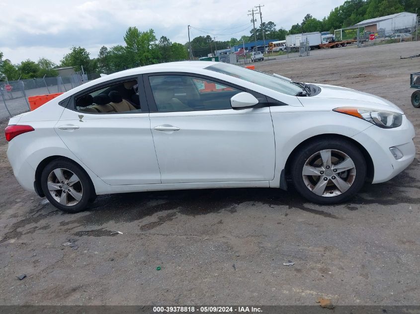 2013 Hyundai Elantra Gls VIN: 5NPDH4AE0DH407000 Lot: 39378818