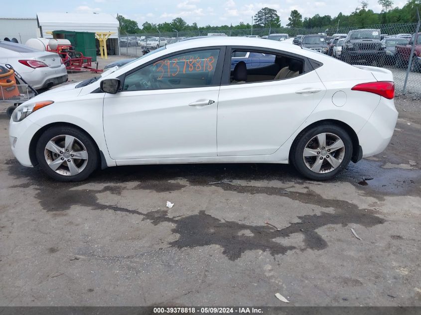 2013 Hyundai Elantra Gls VIN: 5NPDH4AE0DH407000 Lot: 39378818