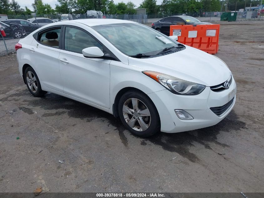 2013 Hyundai Elantra Gls VIN: 5NPDH4AE0DH407000 Lot: 39378818