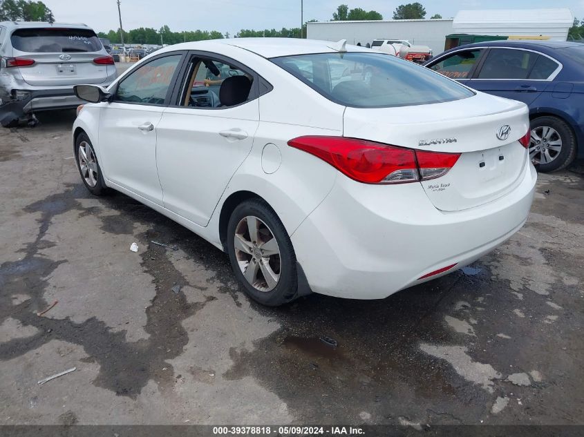 2013 Hyundai Elantra Gls VIN: 5NPDH4AE0DH407000 Lot: 39378818