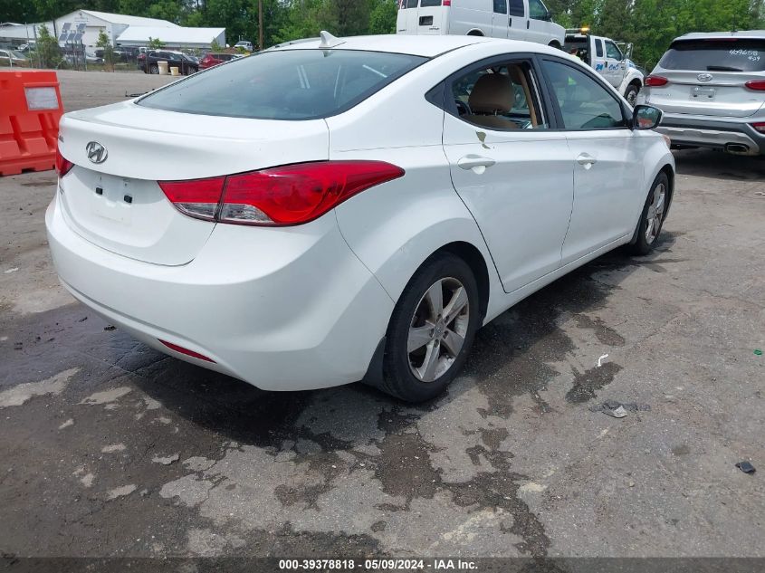 2013 Hyundai Elantra Gls VIN: 5NPDH4AE0DH407000 Lot: 39378818